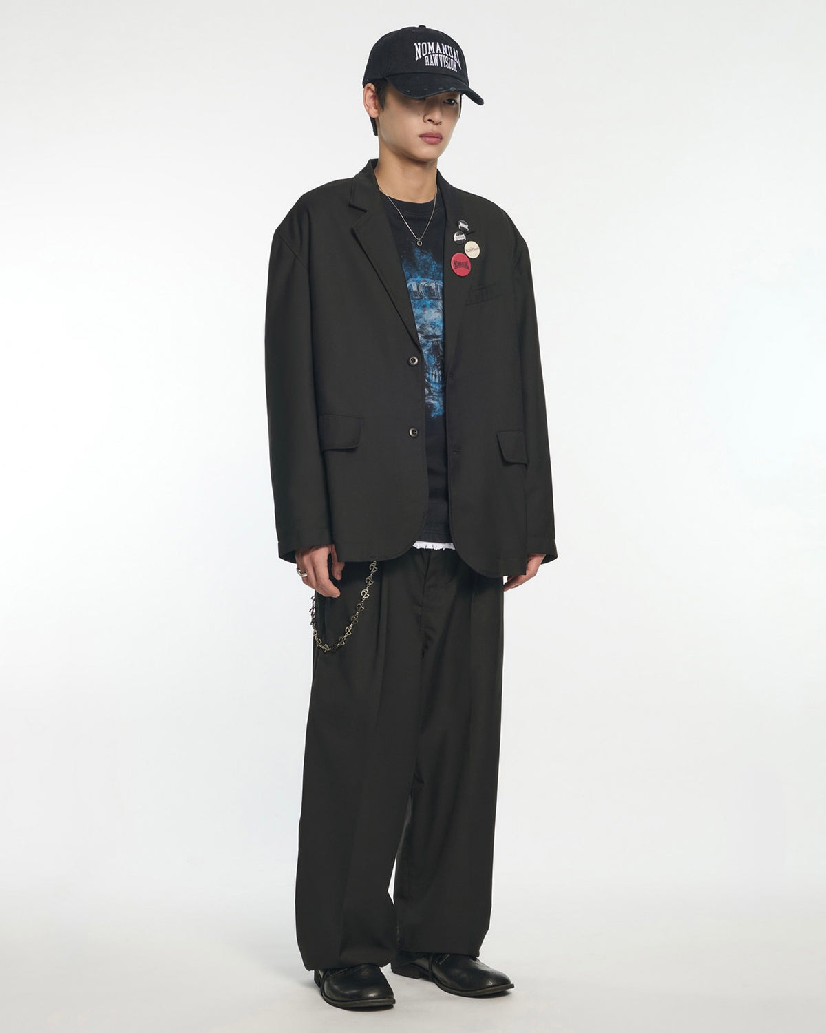 【NOMANUAL】ONE TUCK PLEATED PANTS