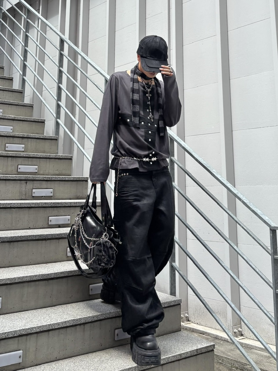 受注制【Never mind the XU】coating denim pants