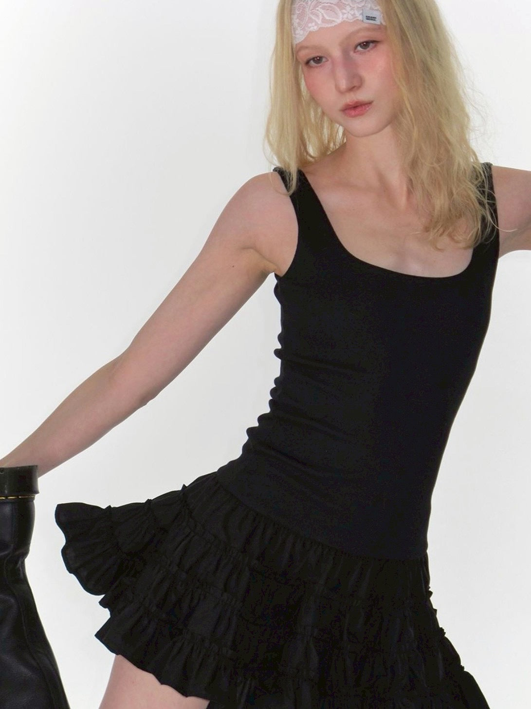 【CRANK】FRILL TIERED DRESS