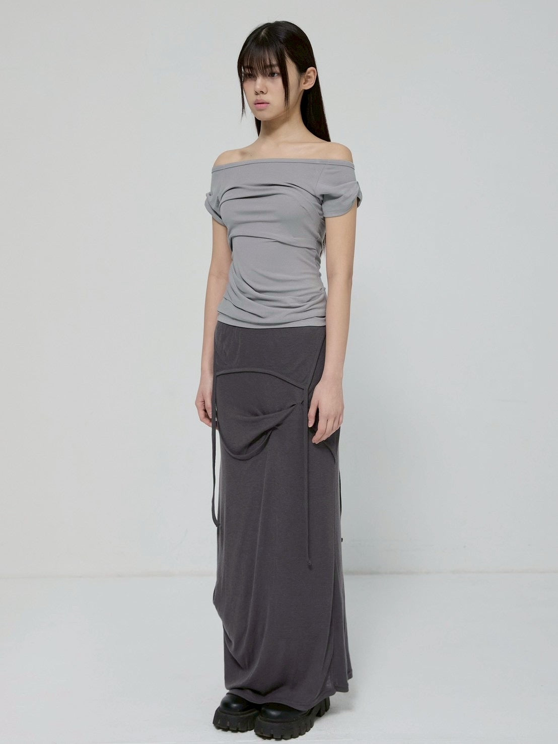 6/22 21:00発売【FLAREUP】Draped Top