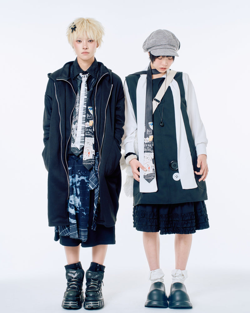 国際配送【Nerd out XU】collar knee socks (3color)