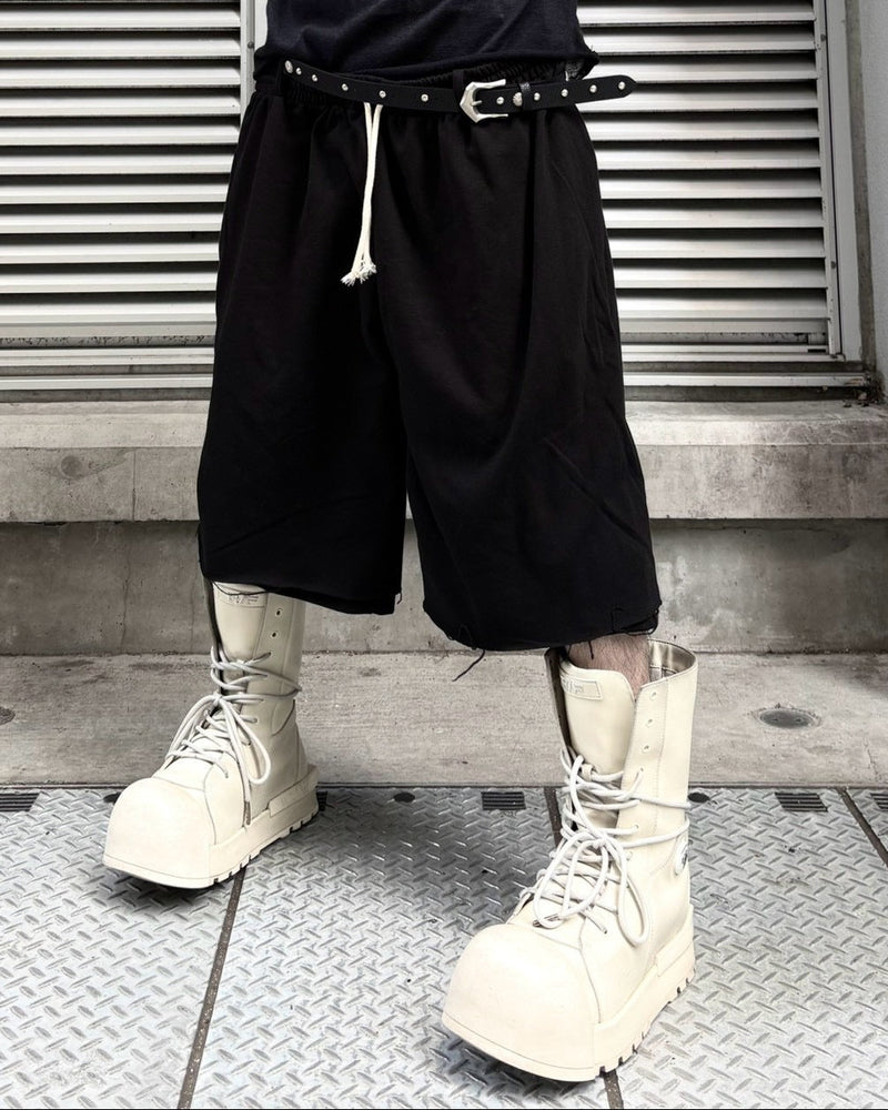 受注制【nmtc+】Double Waist Bermuda Pants (2color)