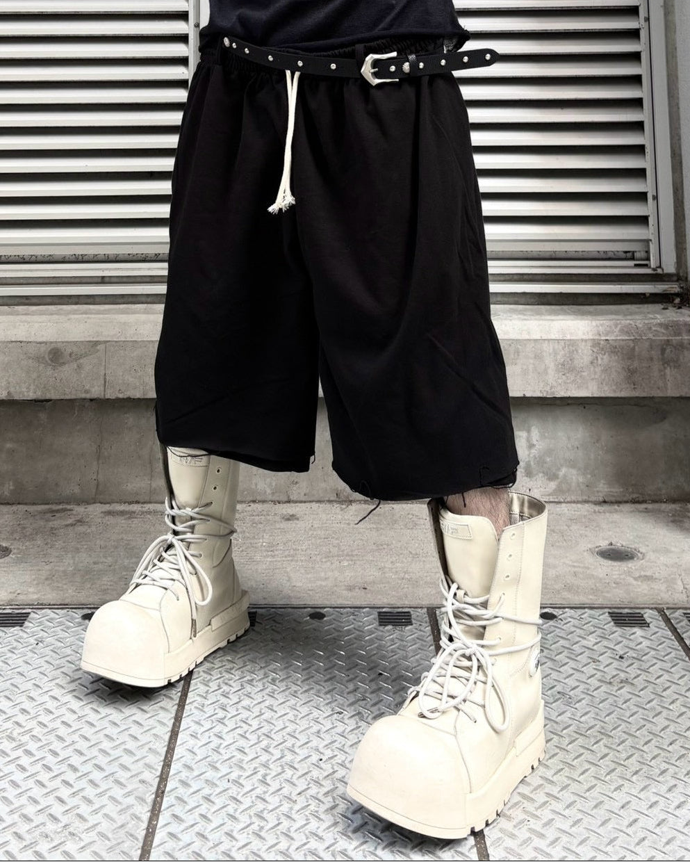 【nmtc+】Double Waist Bermuda Pants (2color)