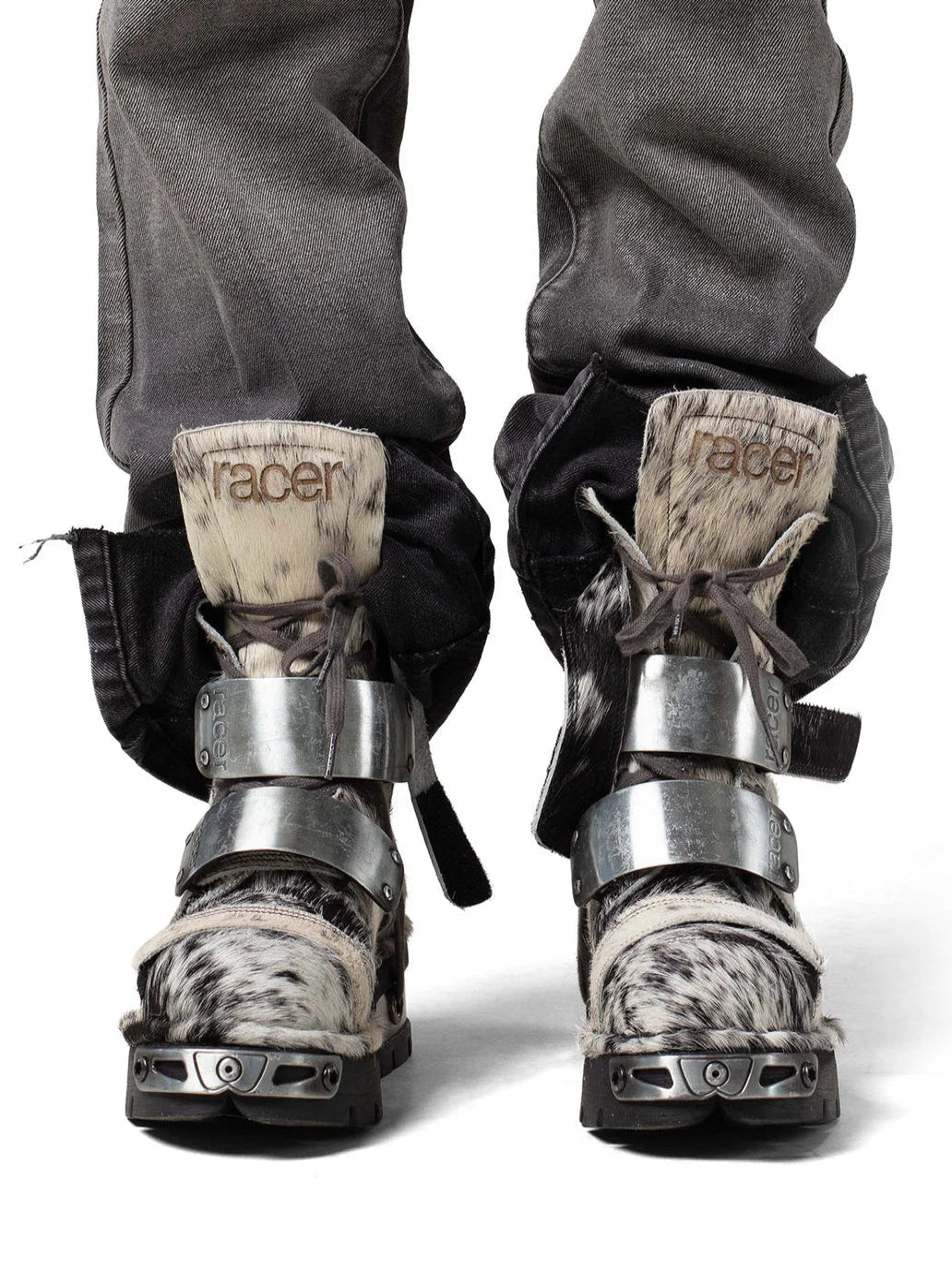 【RACER WORLDWIDE】Racer x New Rock Boot (GRAY)