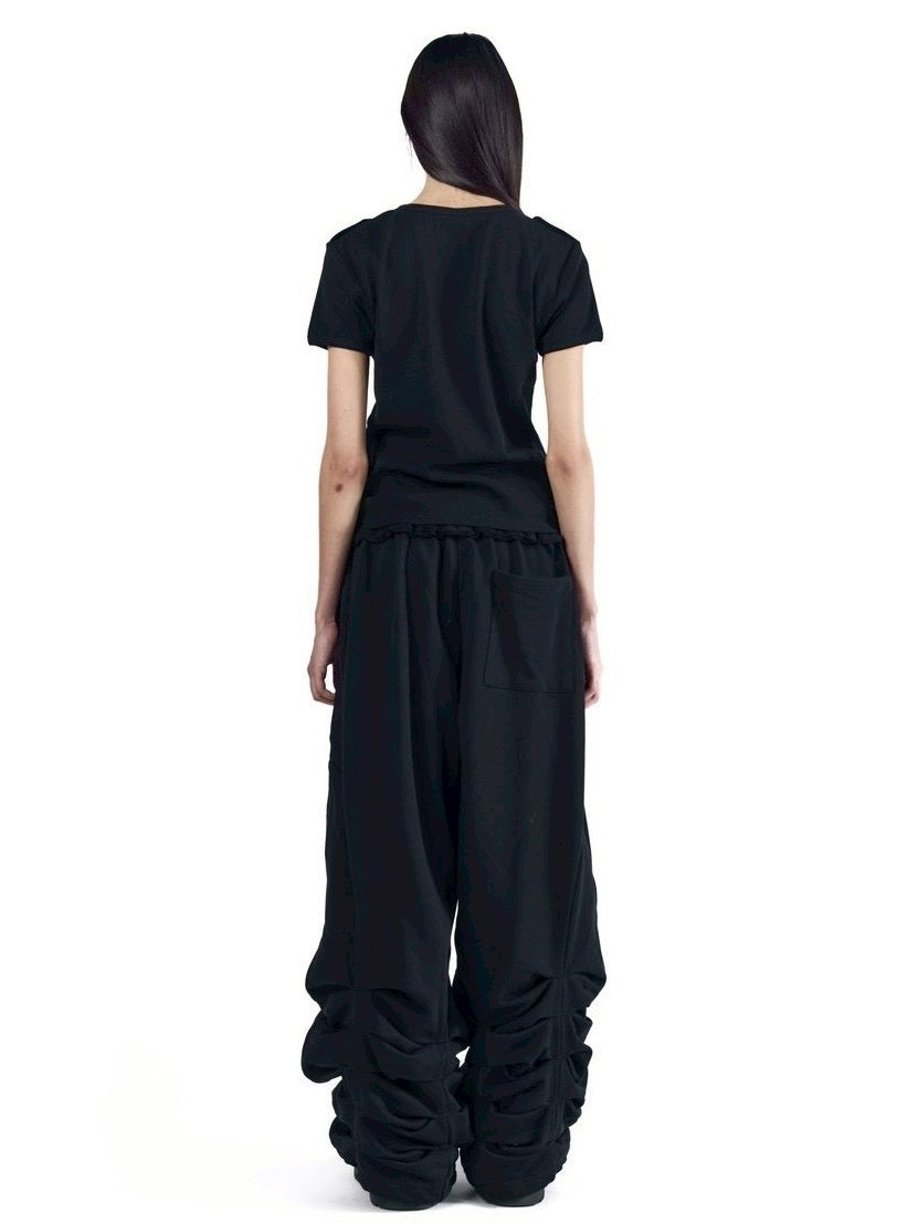 【AAKAM】Sediment Pin-Tuck Sweatpants