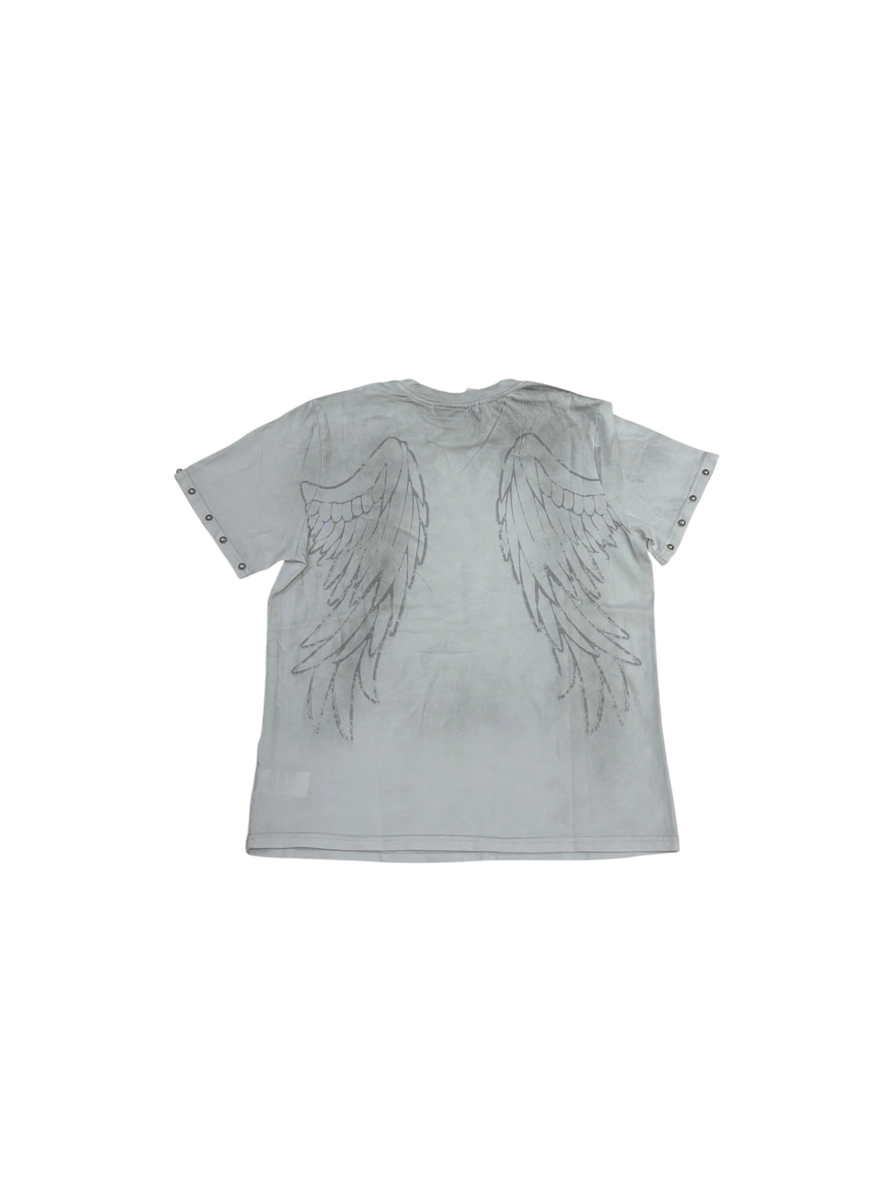国際配送【Never mind the XU】dark angel wash tee (2color)