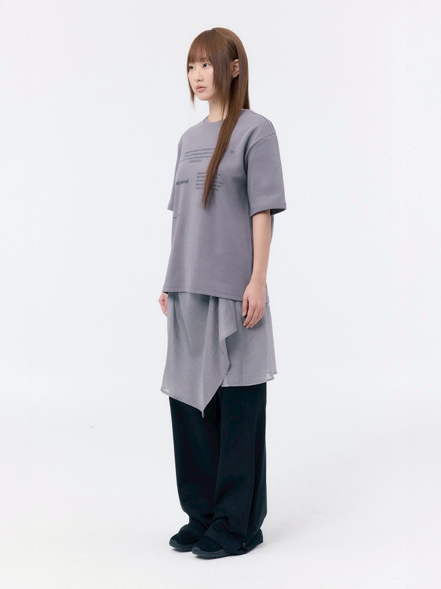 【Miseki seoul】Miseki typography short sleeves