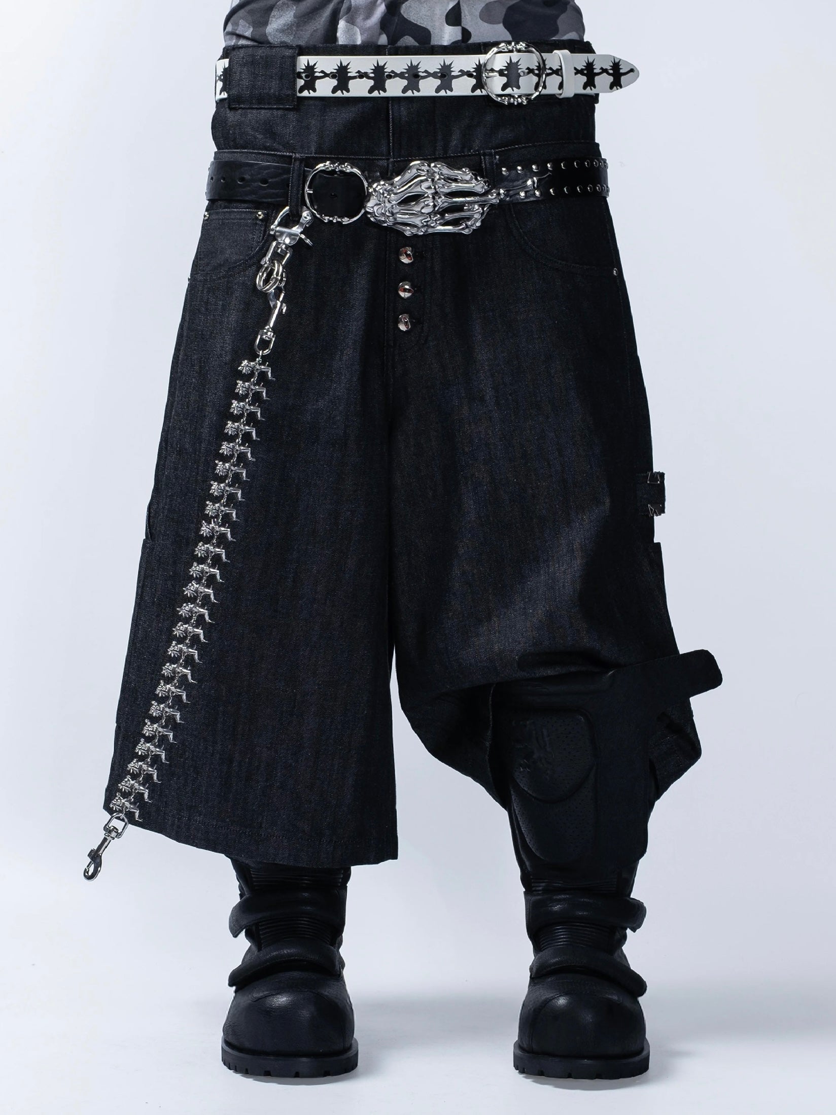【F.V.V.O】Armored Leather High Boots