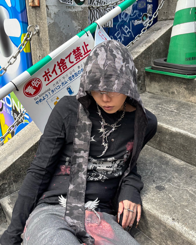 国際配送【Never mind the XU】damage camouflage balaclava