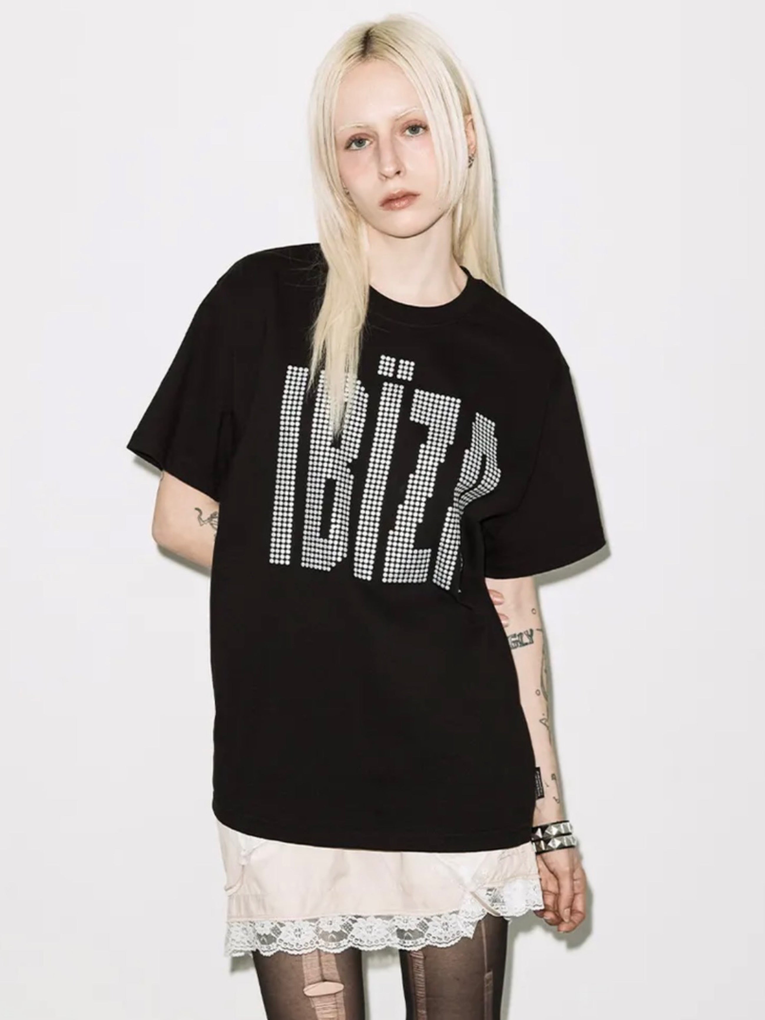 【FANCY CLUB】IBIZA RHINESTONE TEE