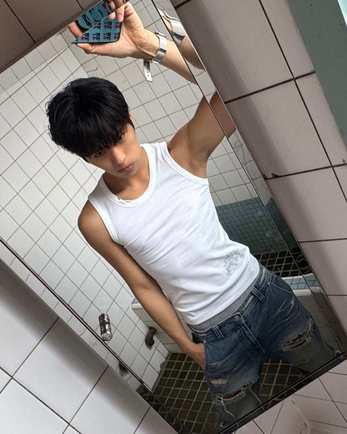 【LECYTO】Glitter Rib Sleeveless