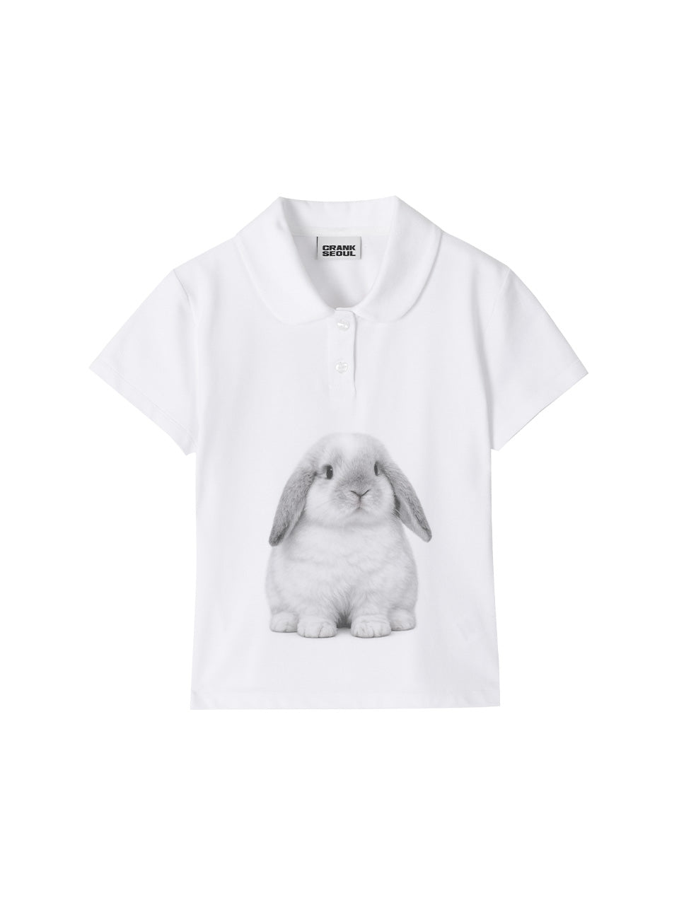 【CRANK】BUNNY GRAPHIC POLO SHIRT