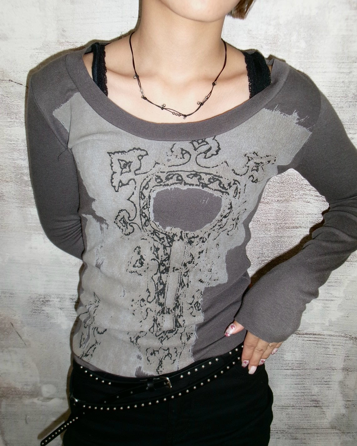 受注制【OaKS】fairy grunge long sleeve (3color)