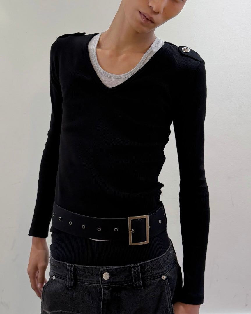 【LECYTO】Stray V-Neck Set