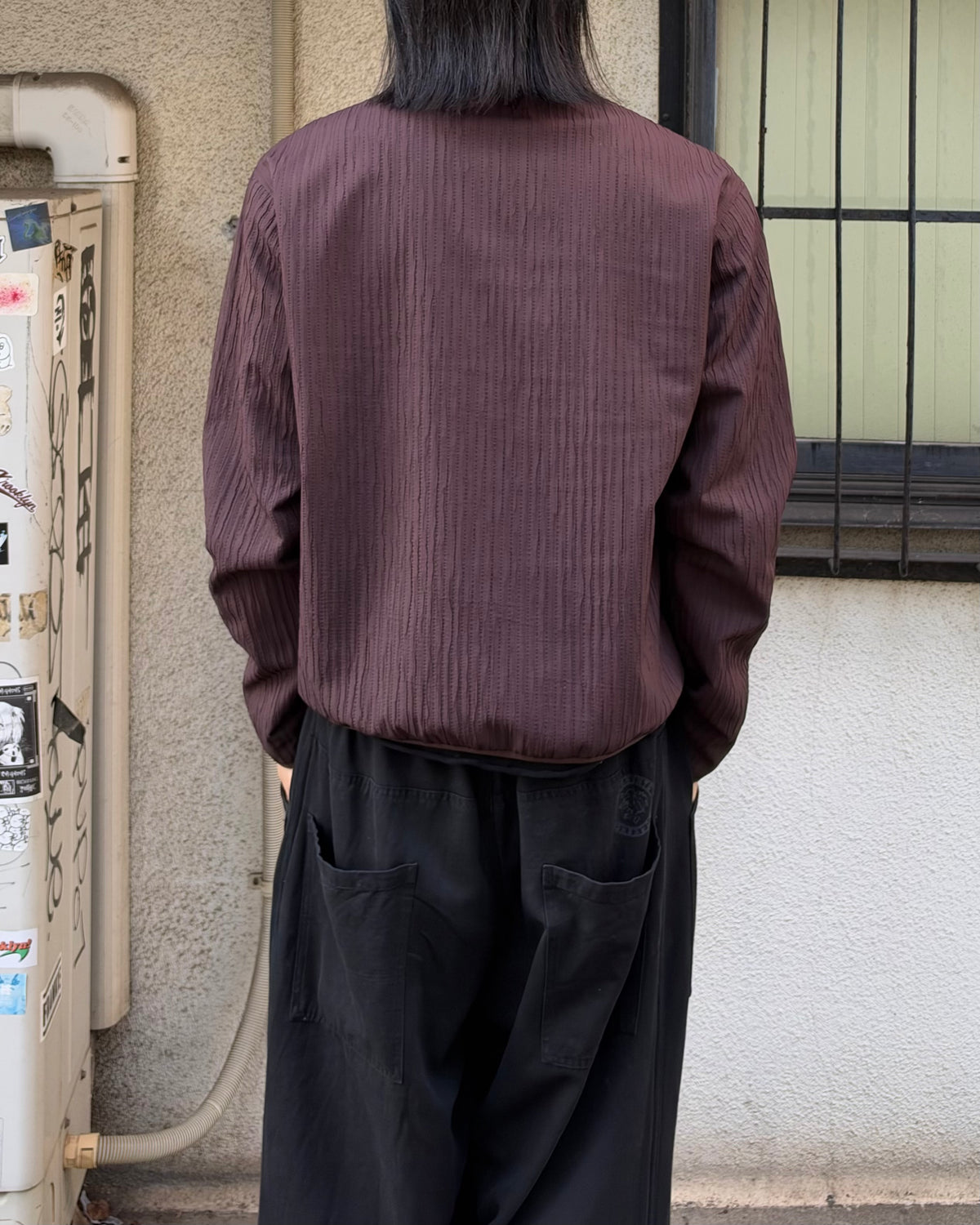 受注制【youll】pleated asymmetry jacket (3color)