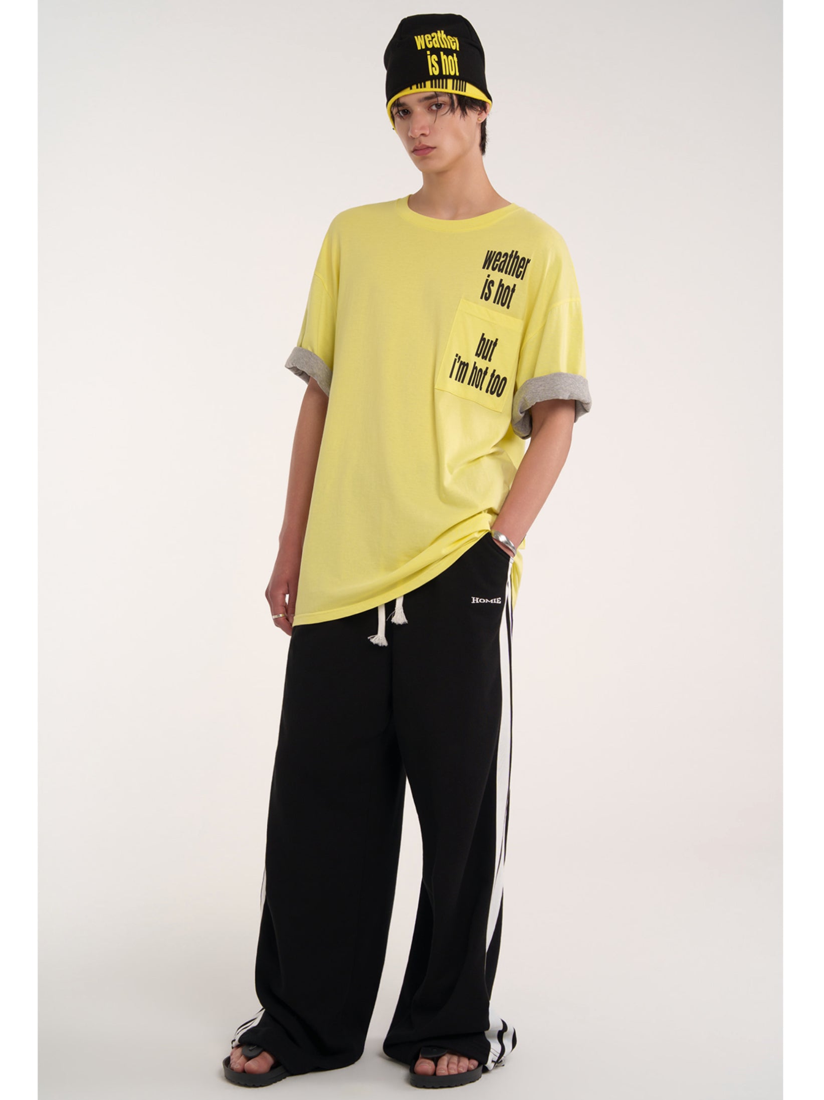 【ESC STUDIO】two sleeve hot t-shirt