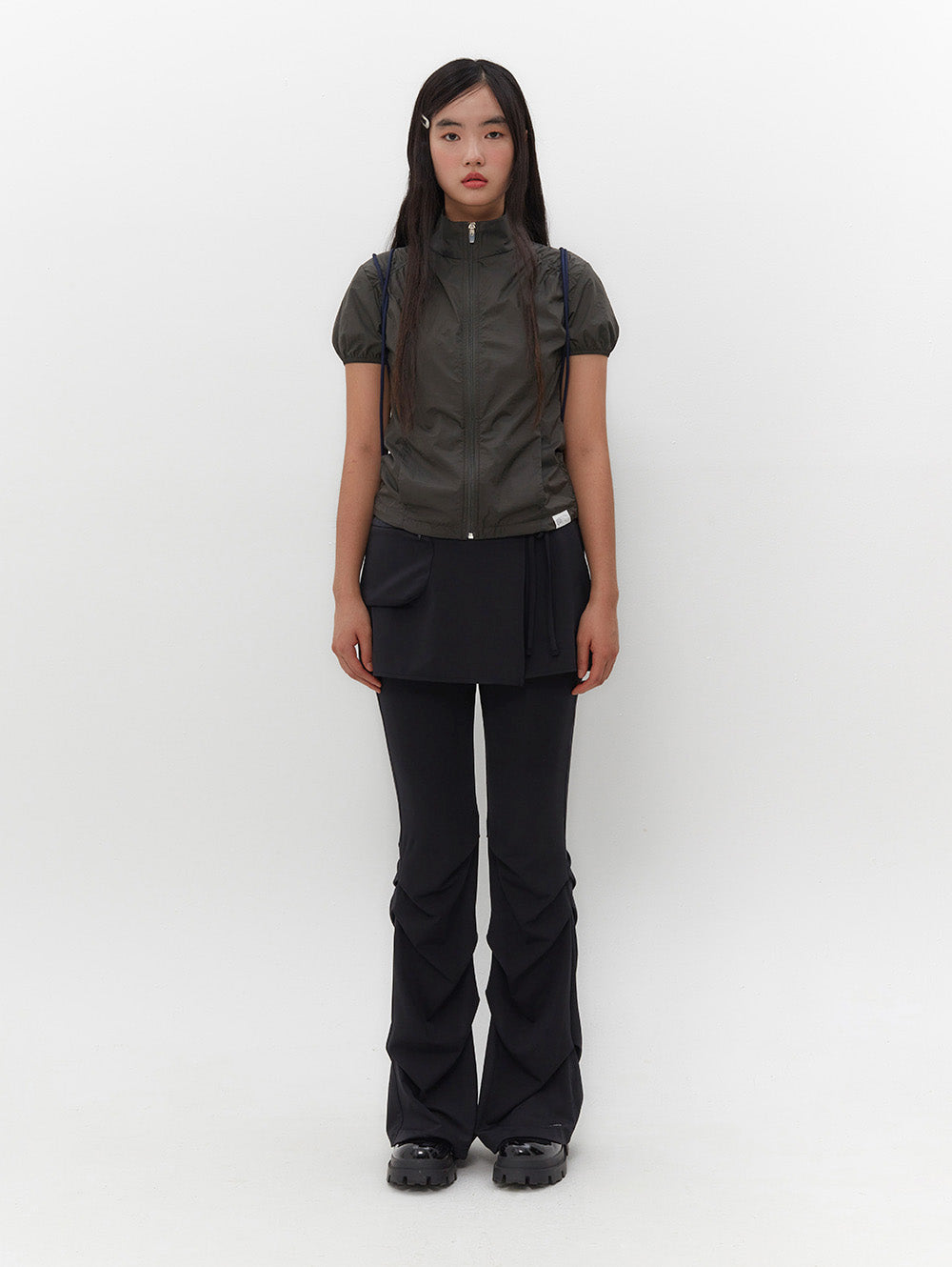 【TUOMIO】STRAPPY SKIRT PANTS