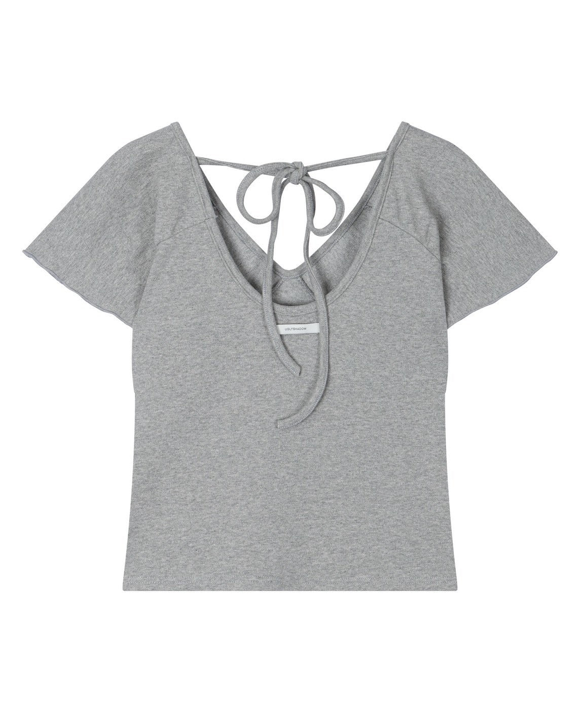 【Uglyshadow】WRAP SHIRRING TOP