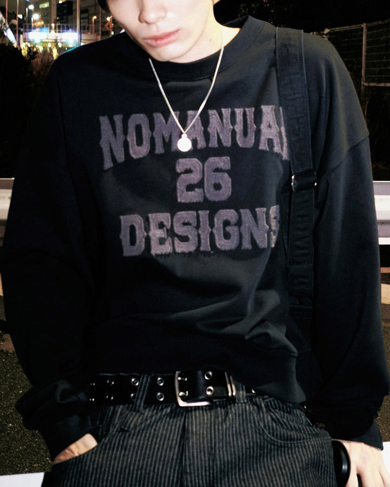 【NOMANUAL】N.D.A CROP SWEATSHIRT