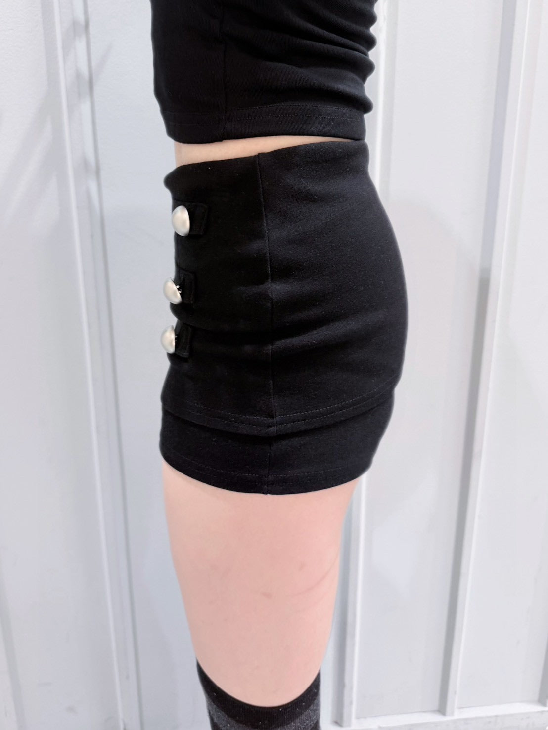 7/10 20:00発売 受注制【nmtc+】Button Shirring Skort (3color)