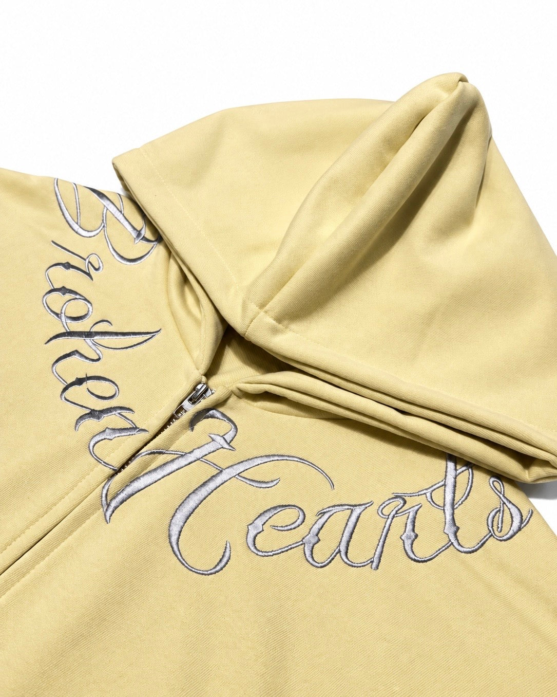 受注制【Never mind the XU】SCRIPT EYELET ZIP HOODIE (3color)