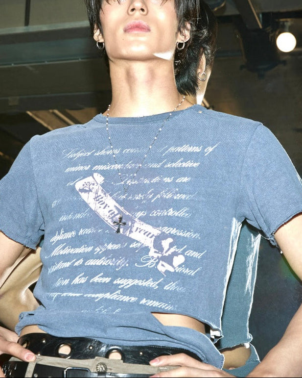 【LECYTO】Pigment Rupture T-Shirt