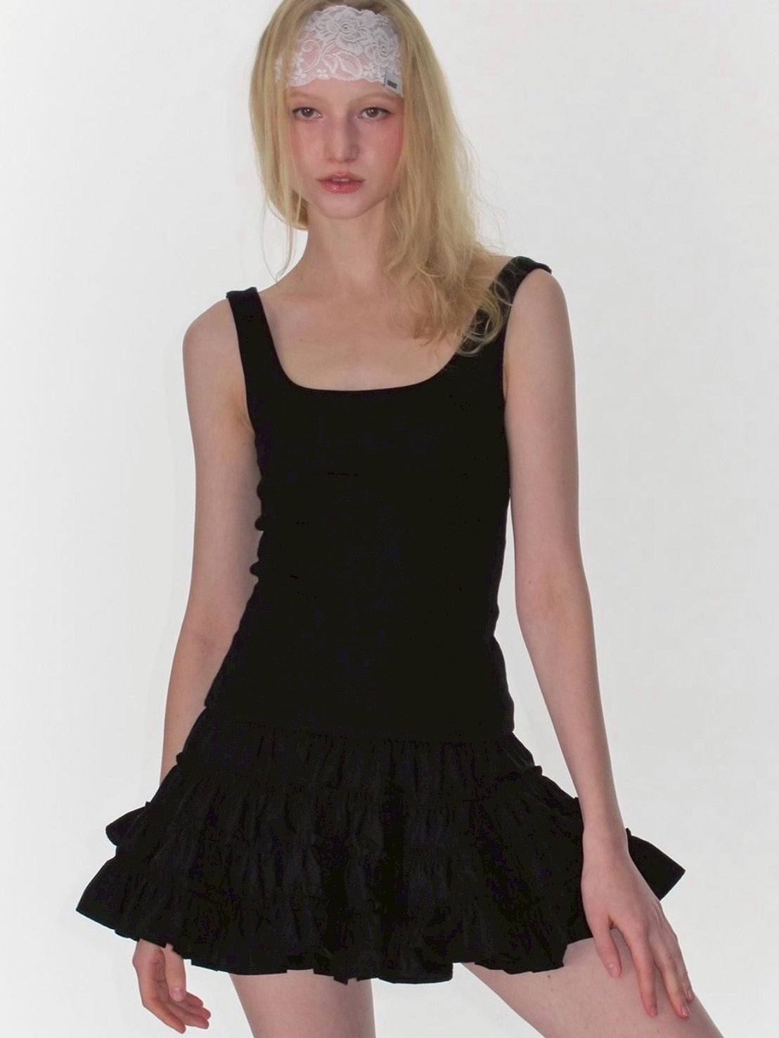 【CRANK】FRILL TIERED DRESS