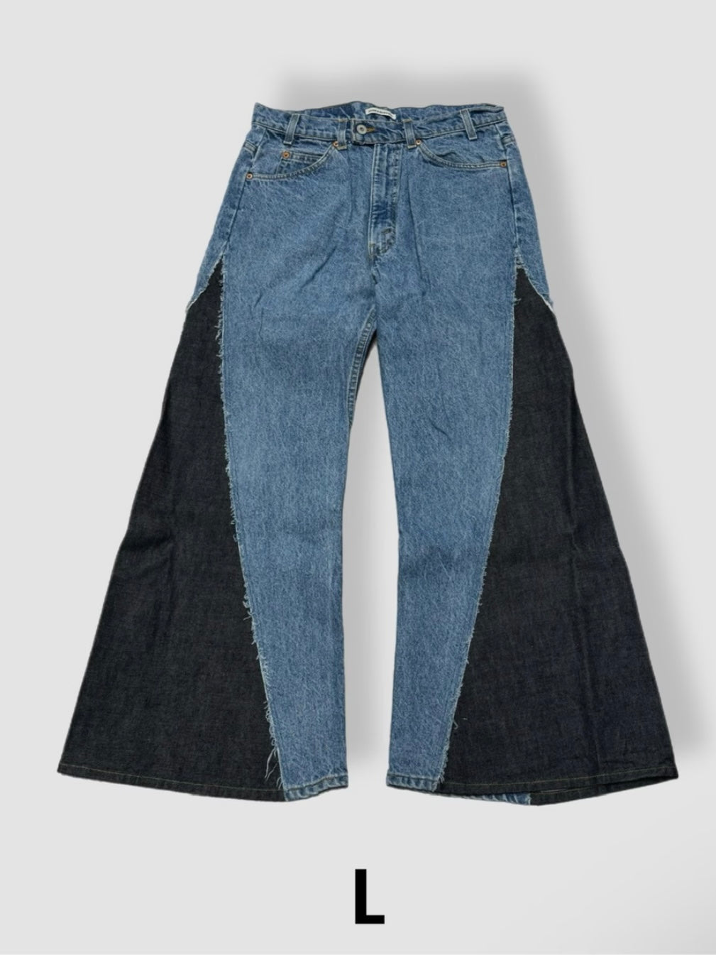 【Re +】newold docking flare denim pants (blue)