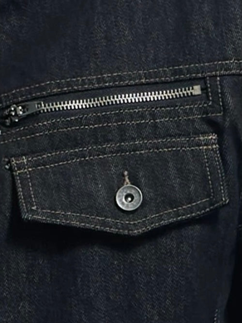 【DND4DES】Raw Denim Long Button Jacket