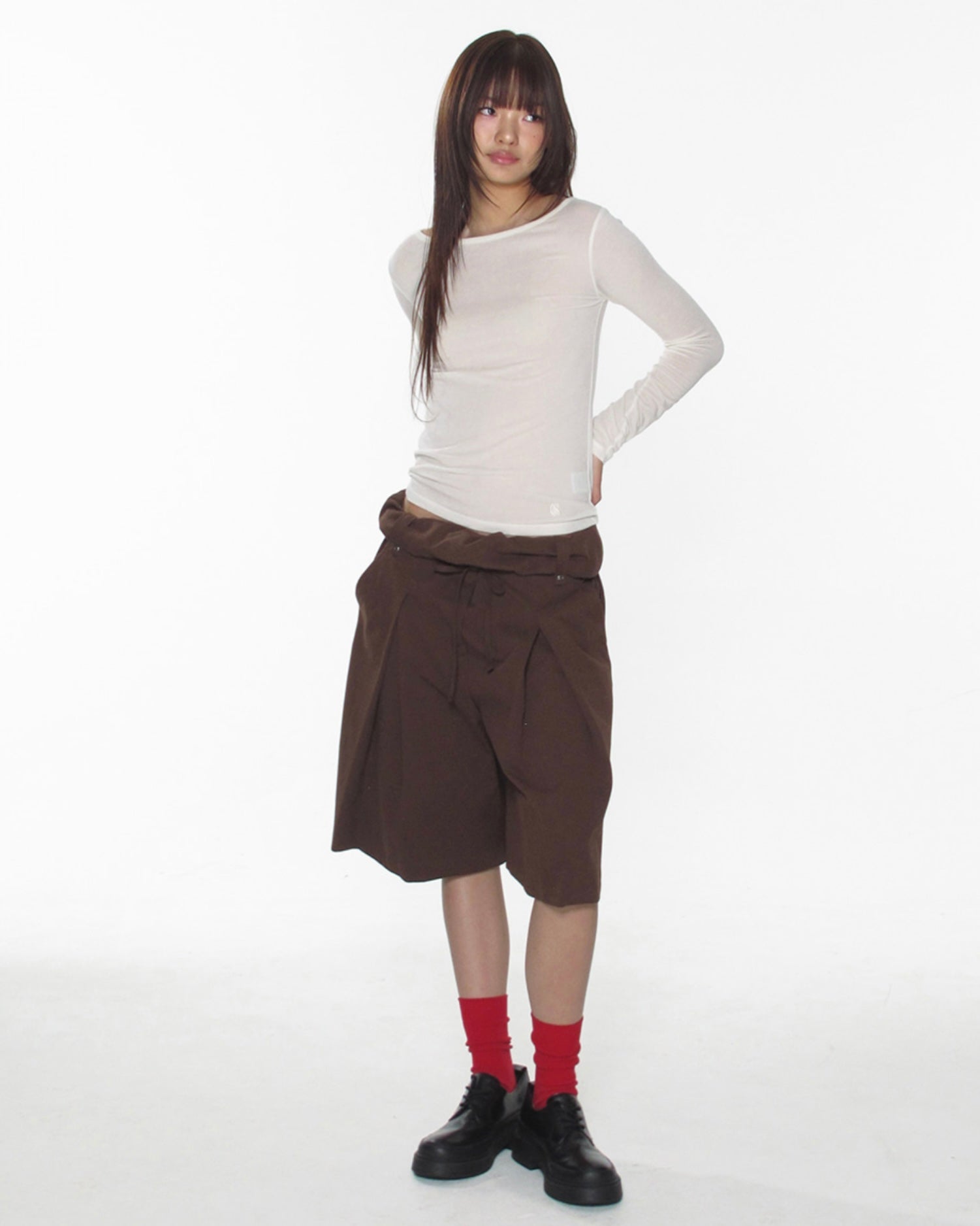 【CRANK】SHEER BASIC TOP