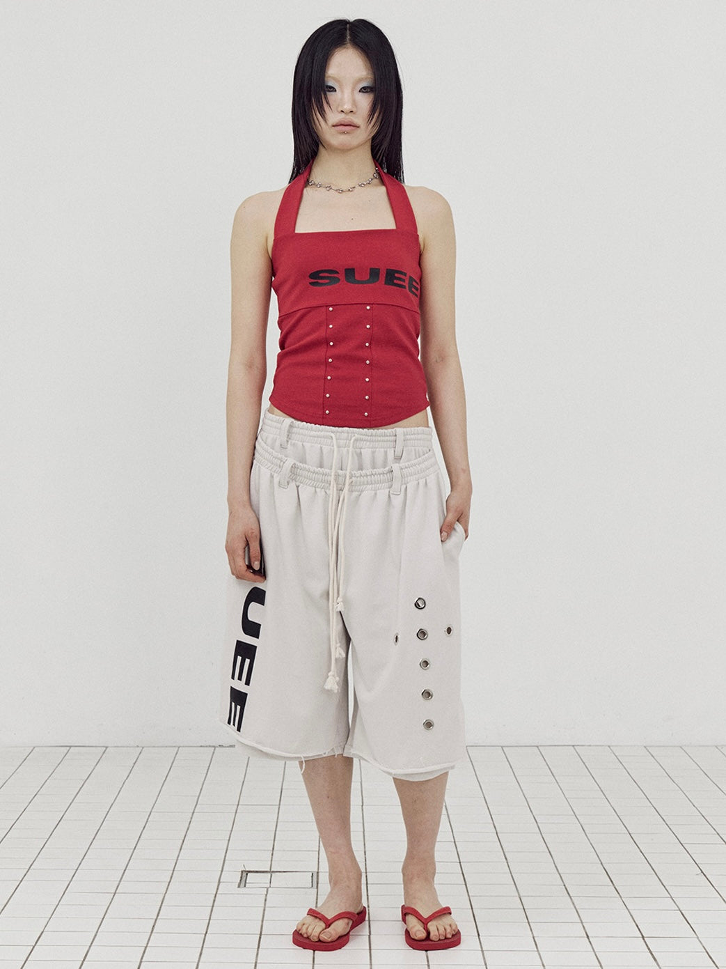 【SETUP-EXE】LOGO HALTER TANK TOP