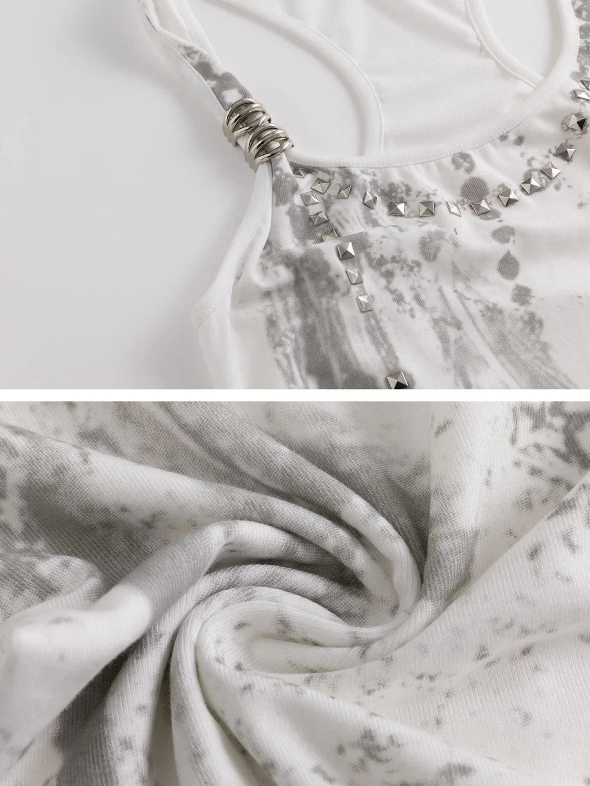 【Cest Nous】Feather rivet camisole