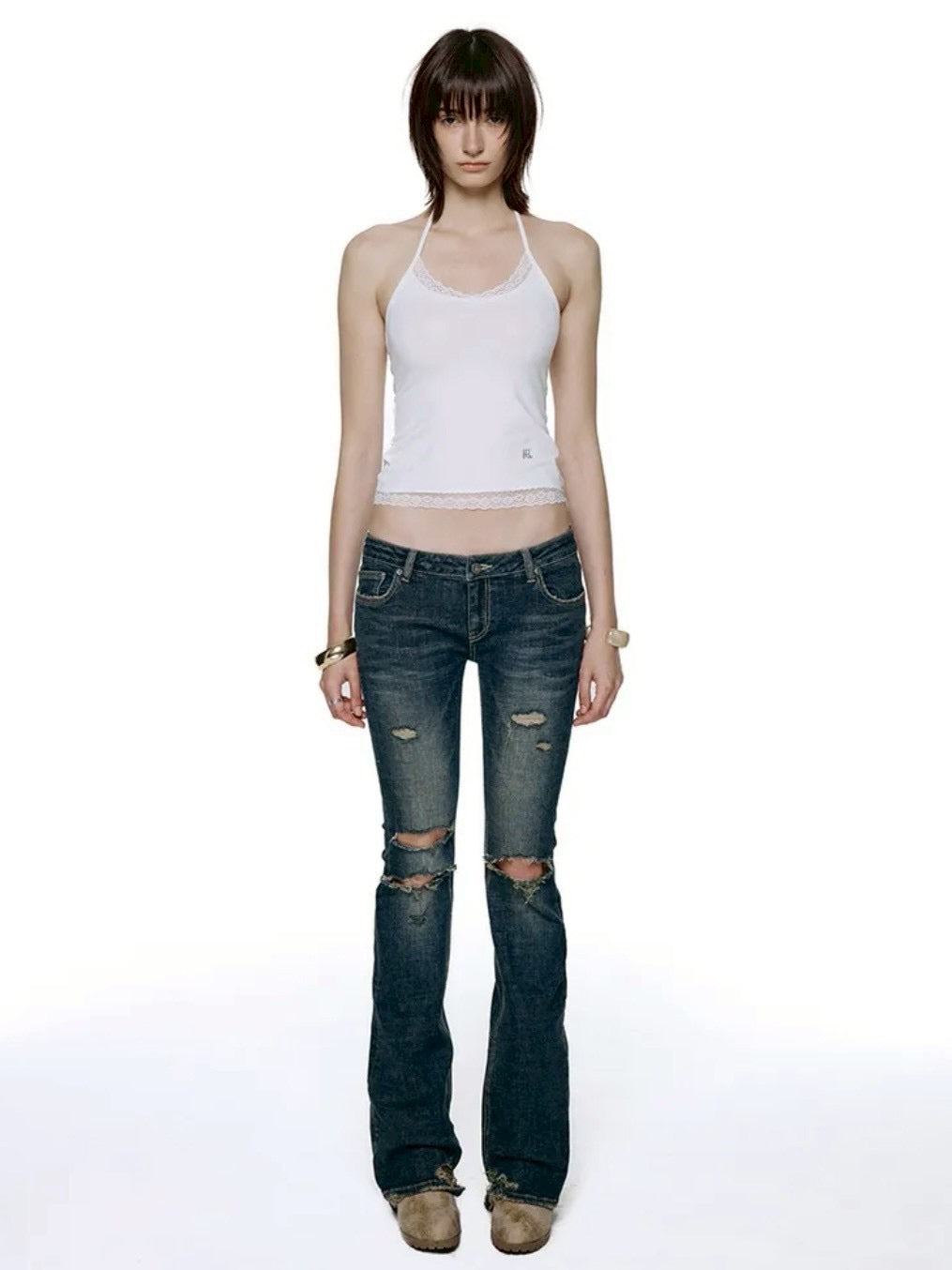 【ROCK CAKE】Layne Low Rise Bootcut Jeans
