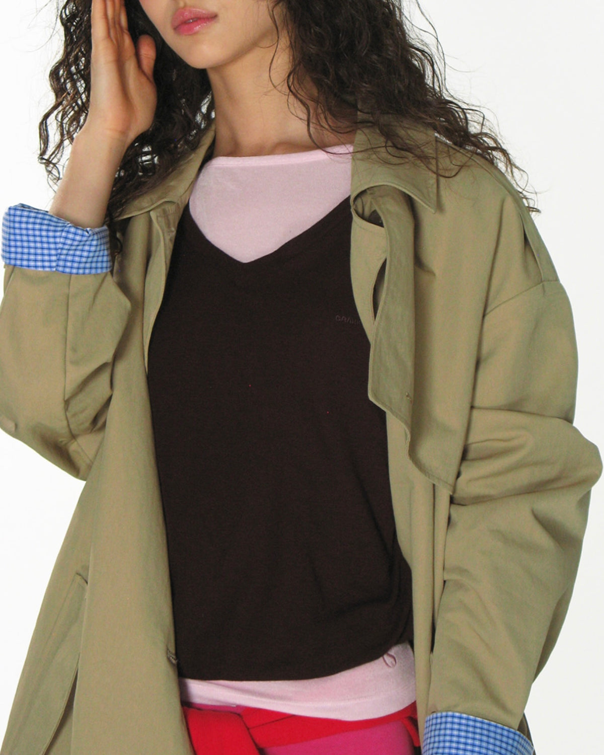 【CRANK】BELTED LONG TRENCH COAT