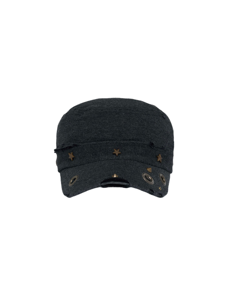 【LECYTO】Eyelet Distressed Patrol Cap