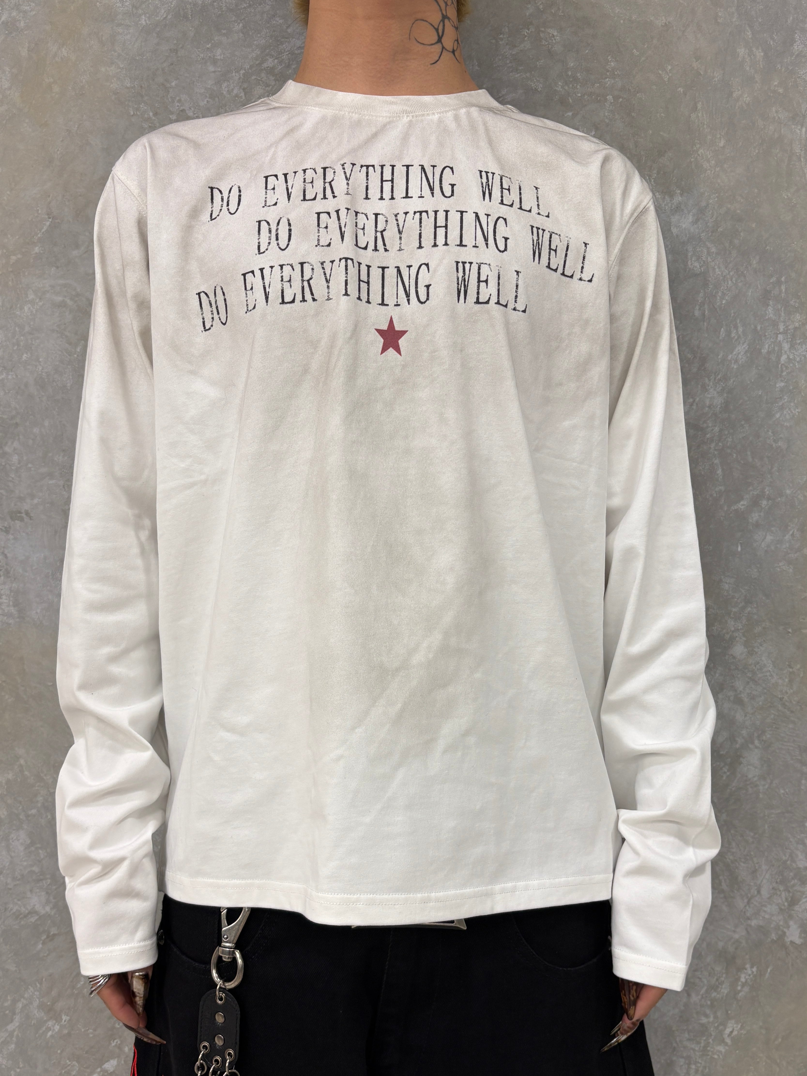 国際配送【Never mind the XU】stencil logo long sleeve tee