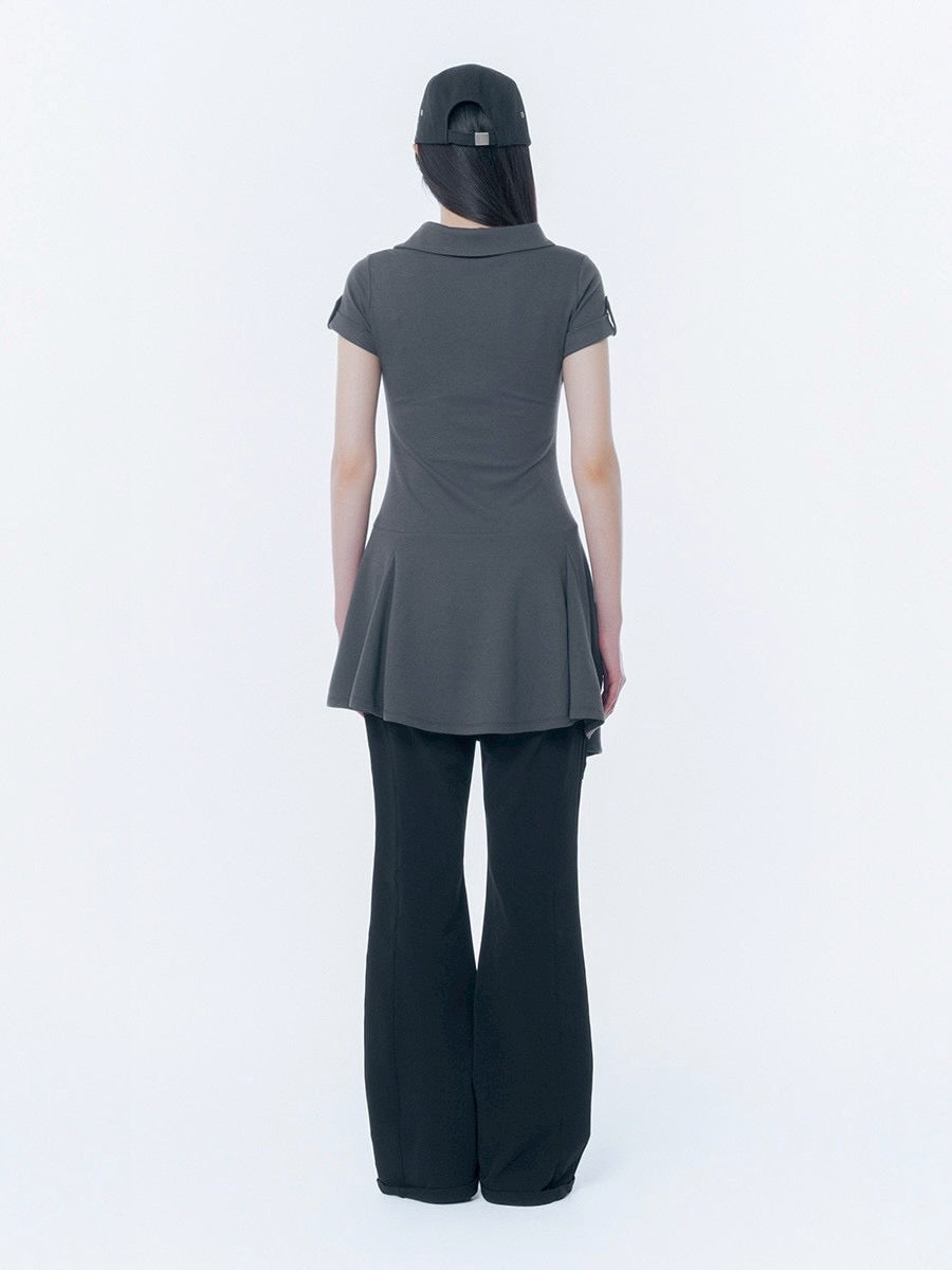 【Miseki seoul】Ribbed side pocket pants