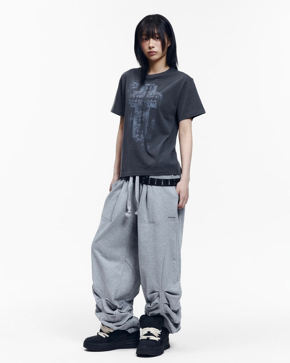 【AAKAM】Razor Cross Half Top