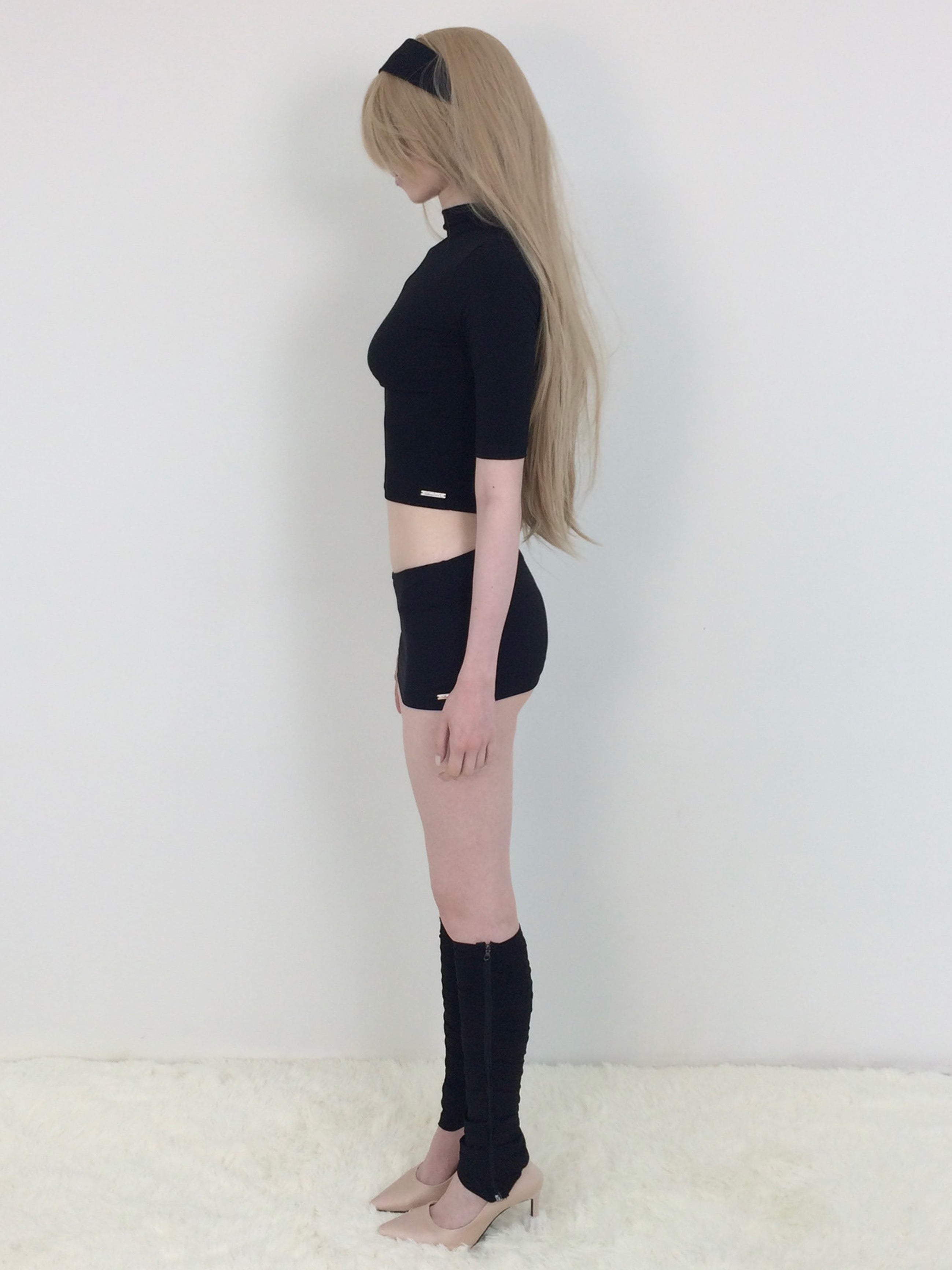 【bonnae】Essential mock neck top
