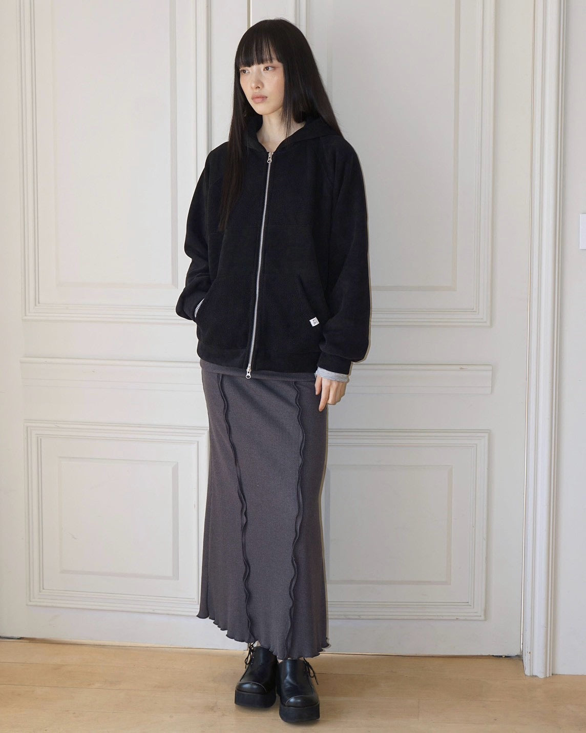 【Uglyshadow】FLEECE HOODIE ZIP-UP