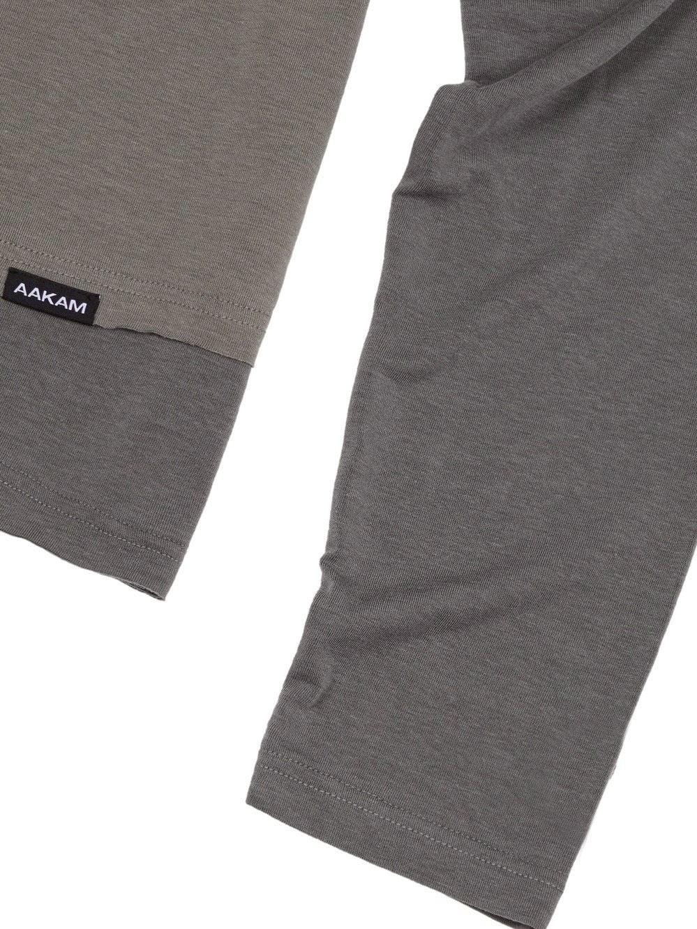【AAKAM】Contrast Layered Long Sleeve