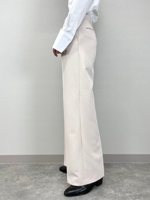 受注制【Chikashitsu +】simple slacks (3color) / 【チカシツプラス】シンプルスラックス