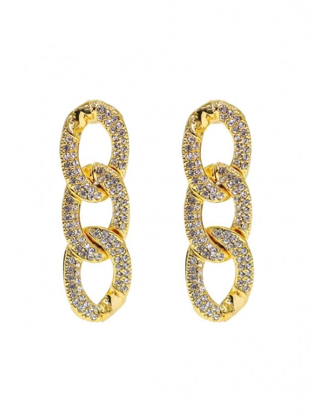 【BLACK PURPLE】PONDELL CUBIC CHAIN PIERCE