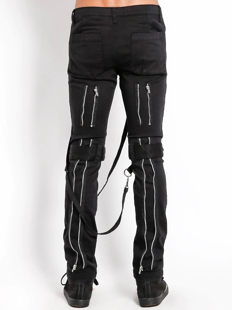 【TRIPP nyc】BLACK BONDAGE PANT[IS267M] / 【トリップ エヌワイシー】ジップボンテージパンツ