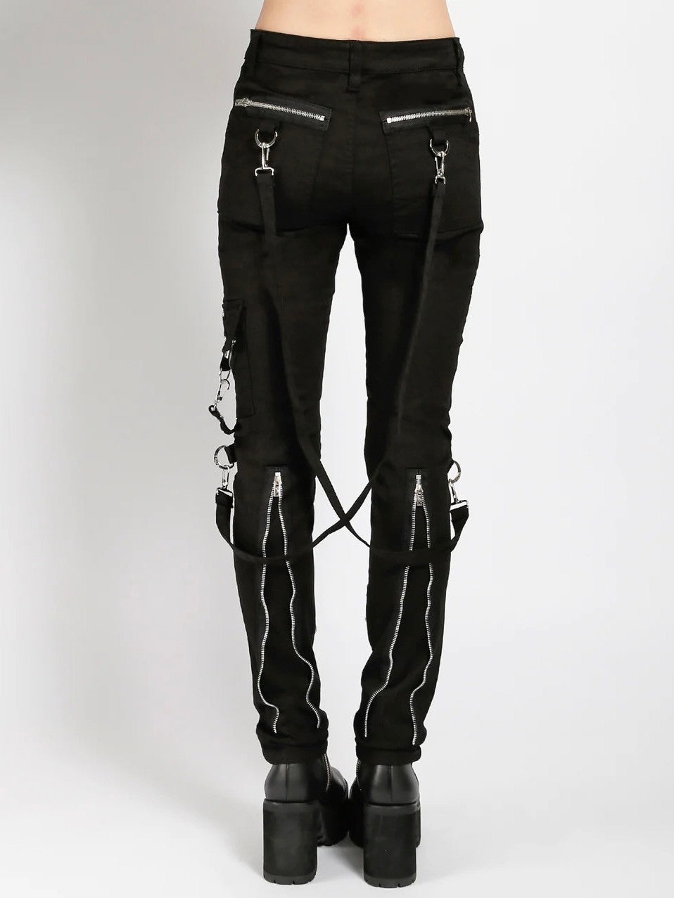 【TRIPP nyc】CLASSIC SLIM LEG BONDAGE PANT[IS674M] / 【トリップ エヌワイシー】クラシックボンテージジップデザインスリムパンツ