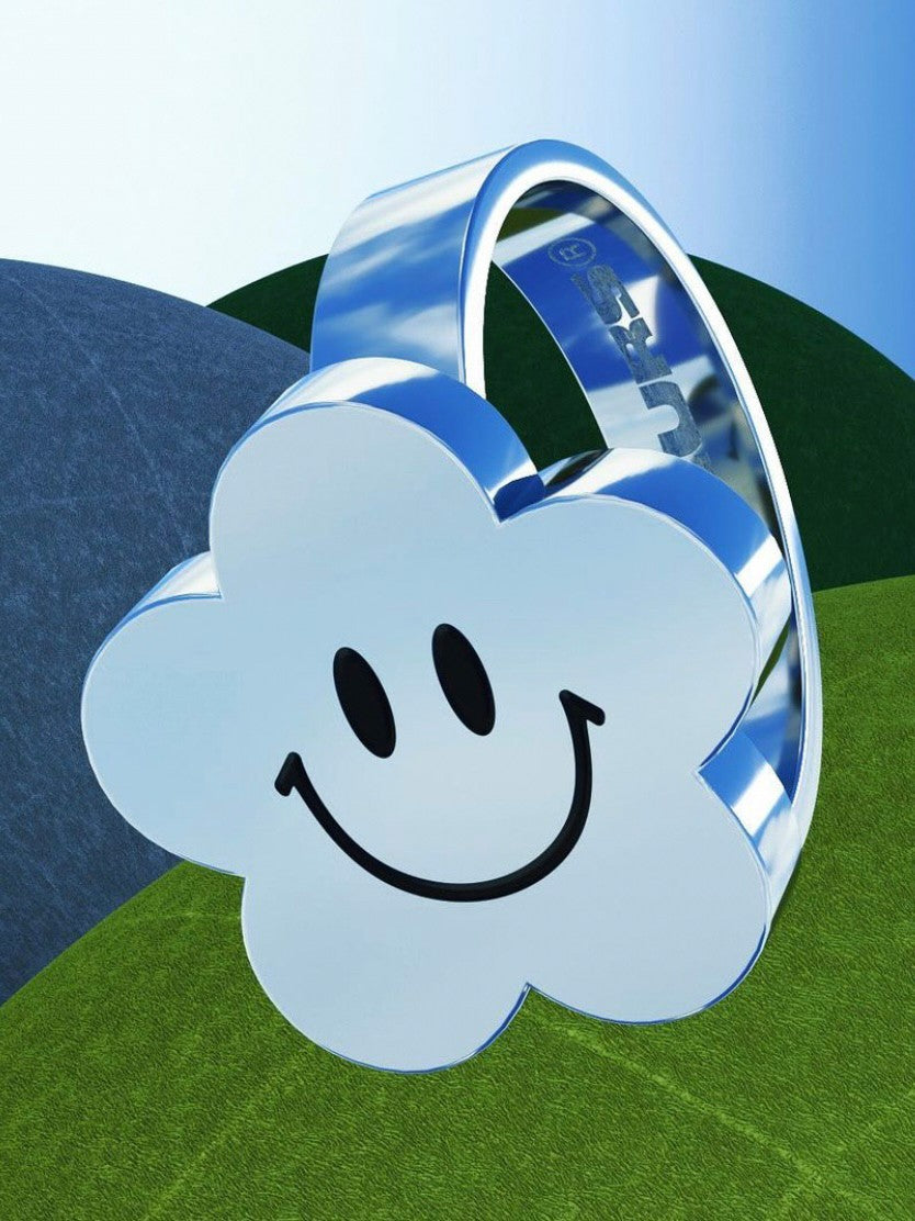 【LURS】LURS Flat smiley flower ring