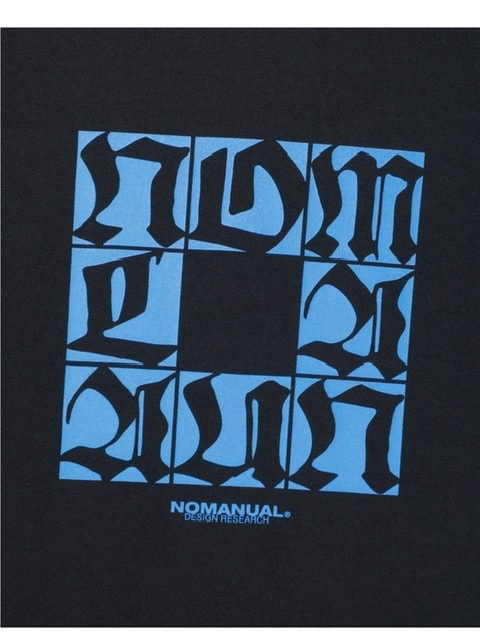 【NOMANUAL】SQR GRAPHIC LONG SLEEVE TEE