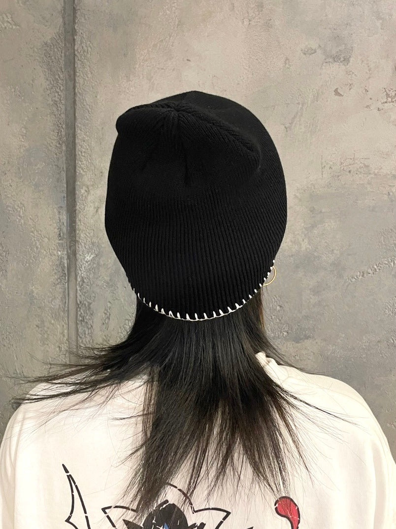 受注制【Never mind the XU】stitch beanie 2 (2color)