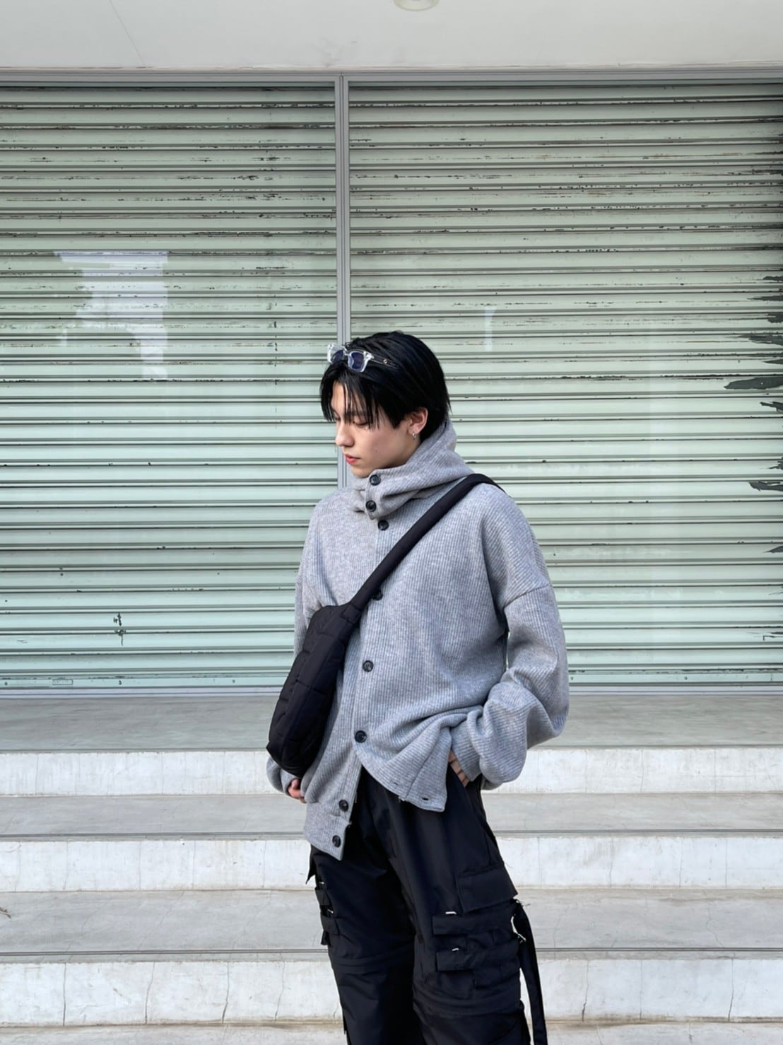 受注制【Chikashitsu +】balaclava hood warmer (set) (2color)