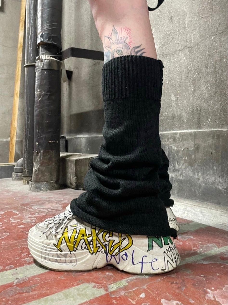 受注制【Never mind the XU】flare leg warmer (4color) / 【ネバーマインド ザ エックスユー】フレアレッグウォーマー